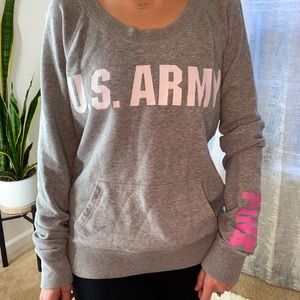 PINK Victoria’s Secret Military sweatshirt large